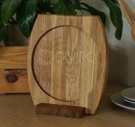 Доска-подставка для подачи сковороды, дуб 26×23 см от мастерской DIVIRO